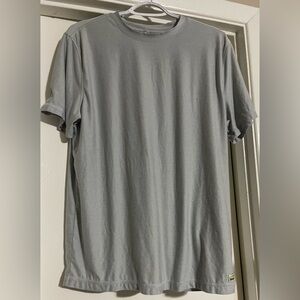 Vuori Strato Tech Tee Short Sleeve Platinum Heather Large